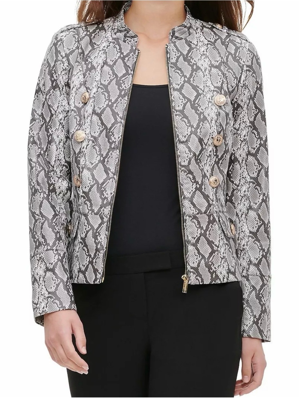 Calvin Klein reptile print jacket